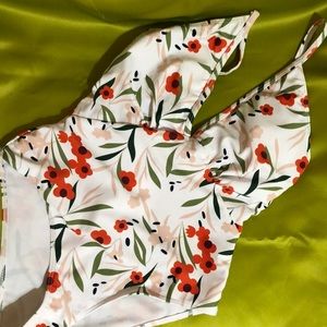 Floral one piece swimsuit